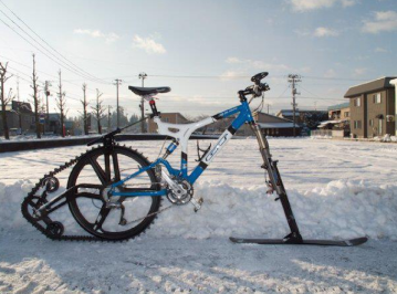 bici con sci